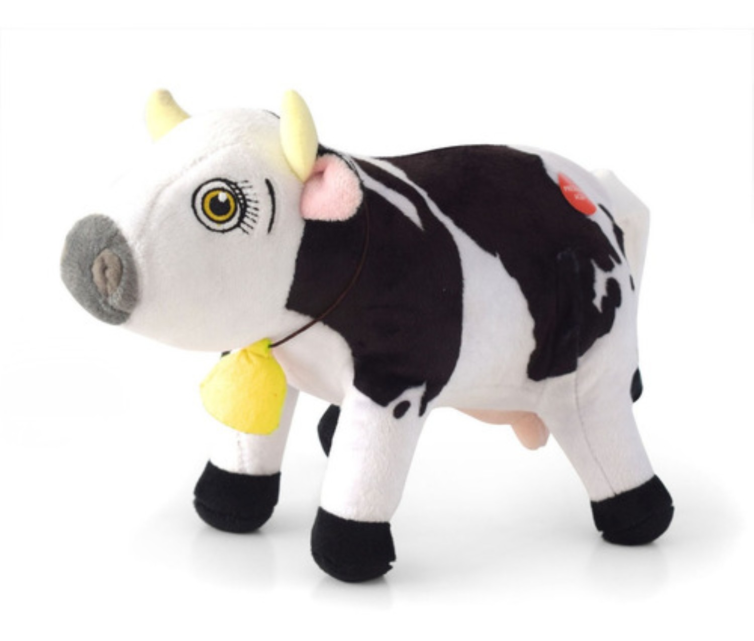 Vaca Lola Peluche Musical 20 Cm BLANCO CON NEGRO
