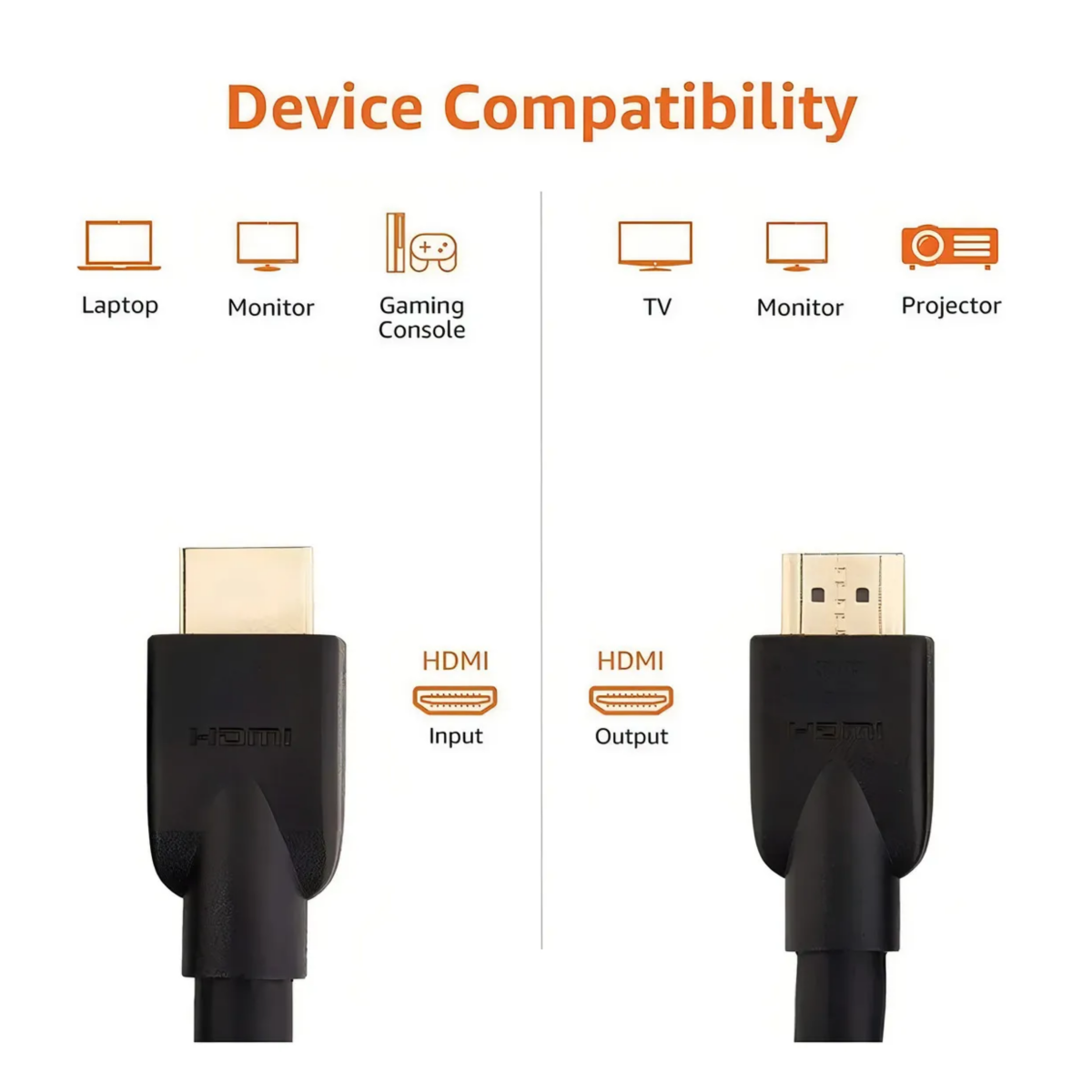 Lotto Cavi Hdmi Cavo HDMI 6 Piedi Placcato Oro – Perfetto Per 4K, PS4, Xbox, Blueray E UHDTV Metros Carrefour - Foto 8