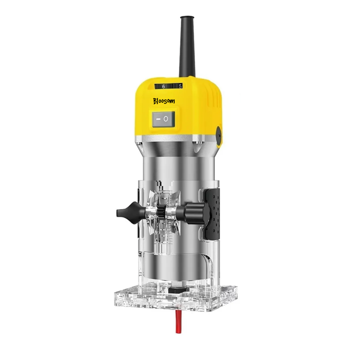 Router Recortadora De Madera 6 Velocidades 800w, Amarillo