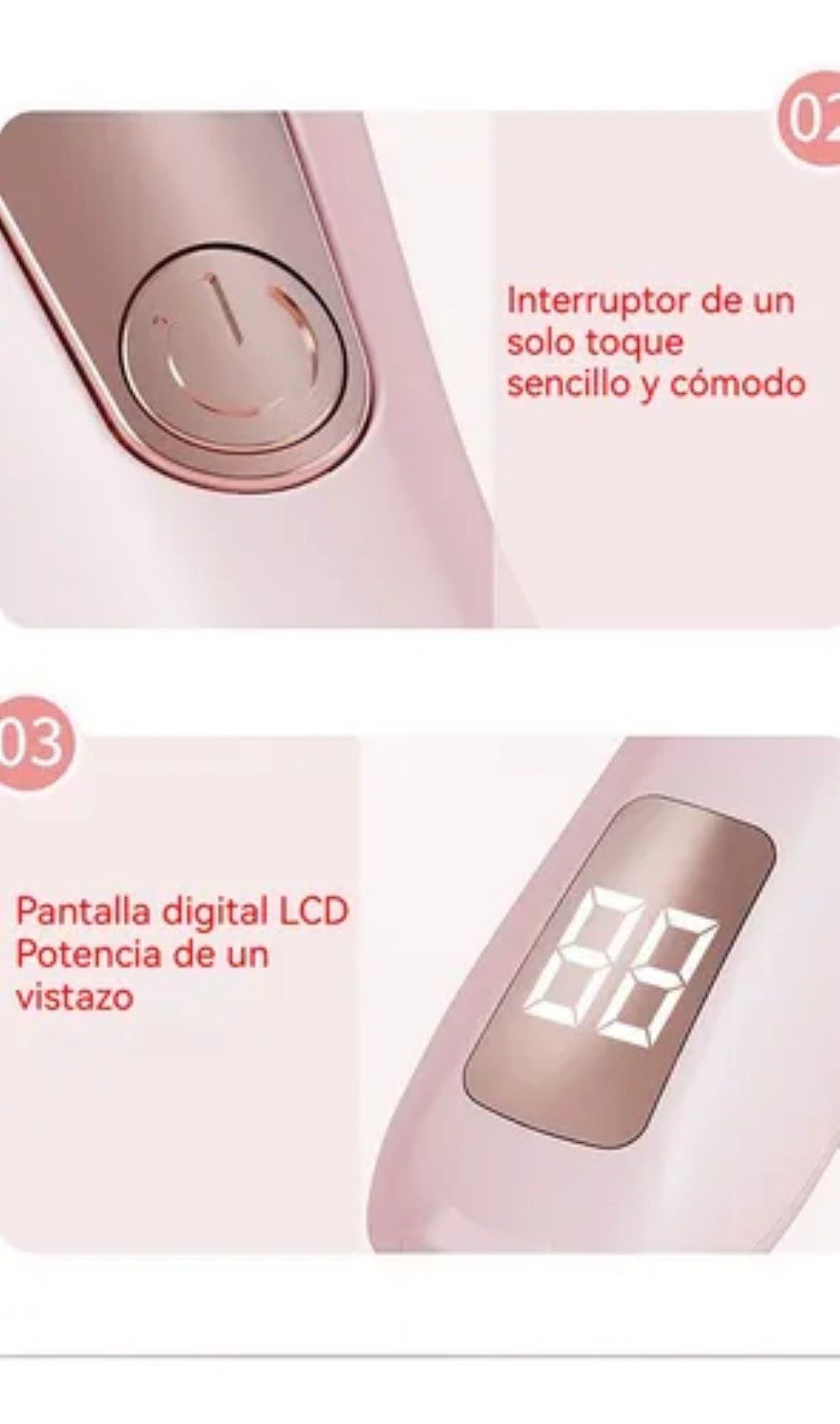 Mujer Eléctrica Depiladora Máquina Rosa