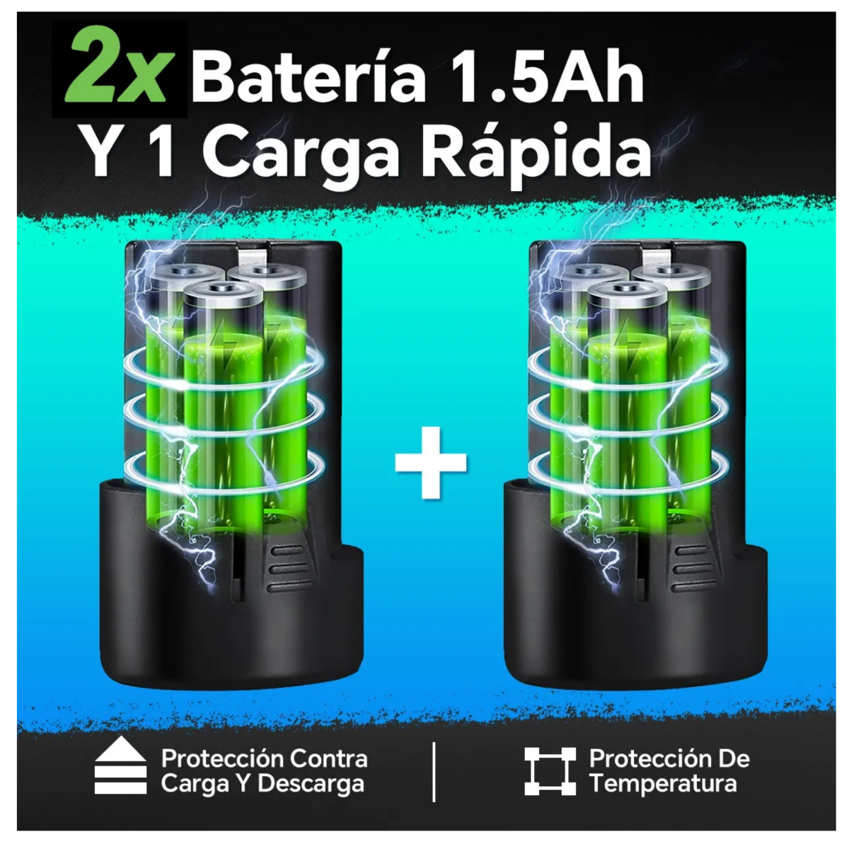 Mini Pistola Impacto Llave De Trinquete Inalámbrica, Azul