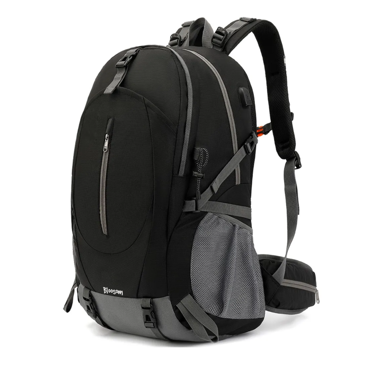 Mochila Impermeable 50l Para Senderismo Montañismo, Negro