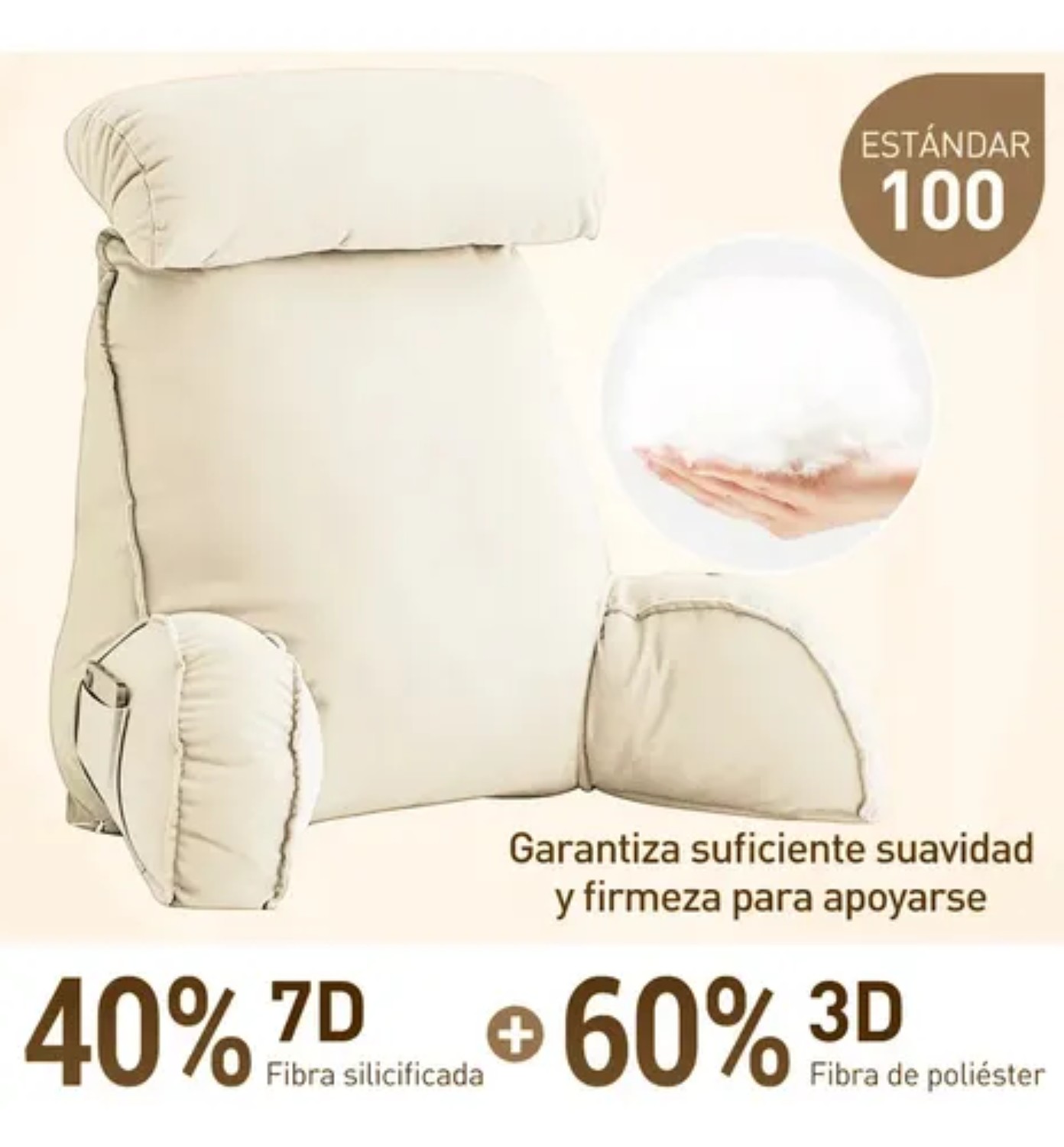Almohadas De Cojin Respaldo Beige