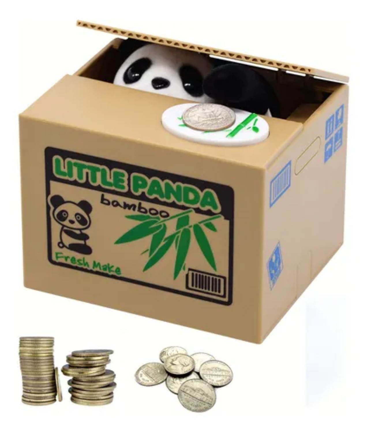 Panda Roba Moneda De Dinero Electronica Sonido Cafe