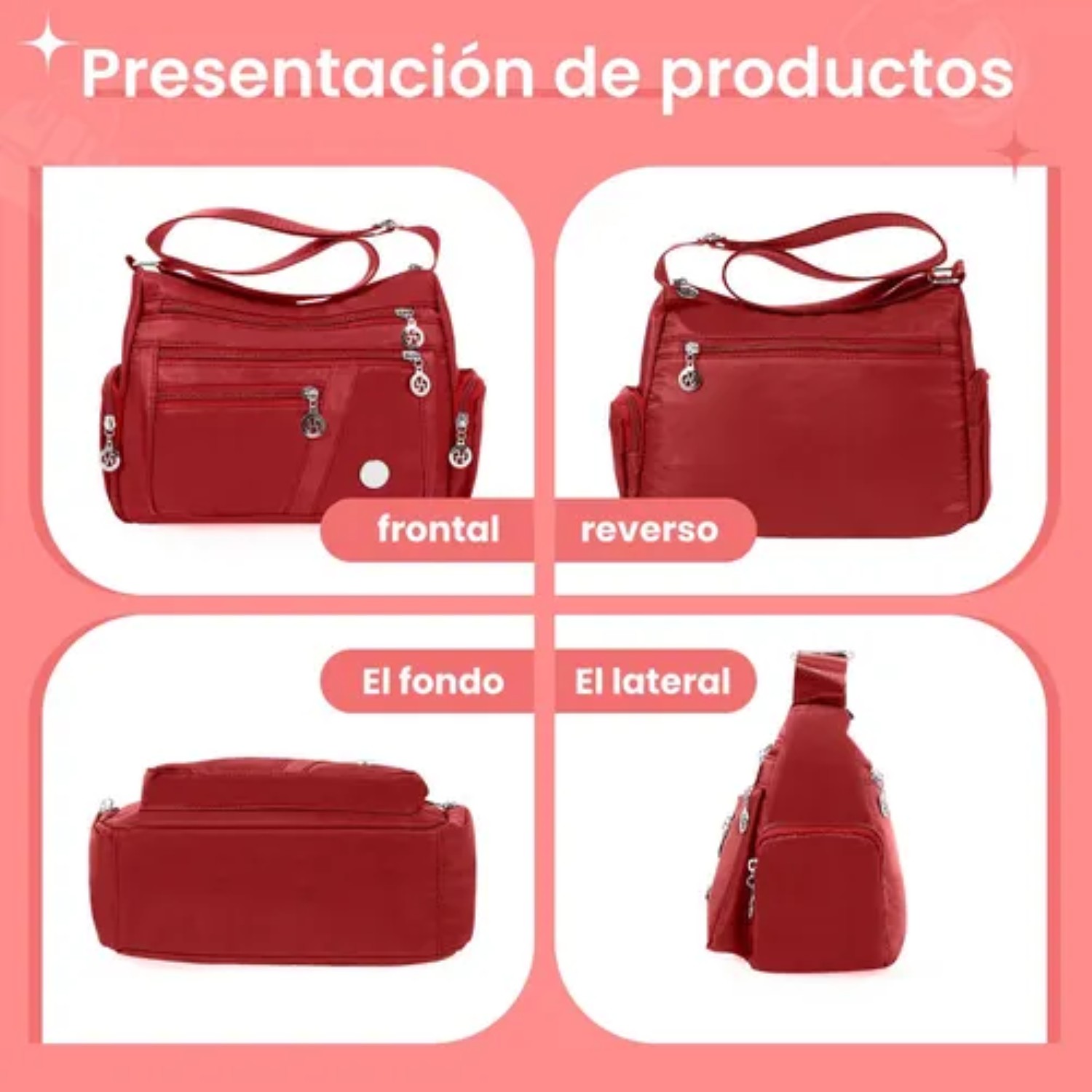 Bolsa Impermeable Dama Roja