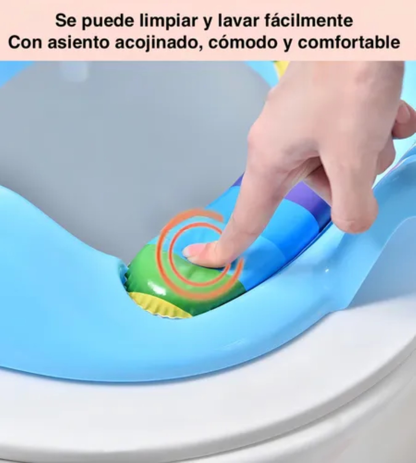 Asiento Adaptador Baño Niña rosa