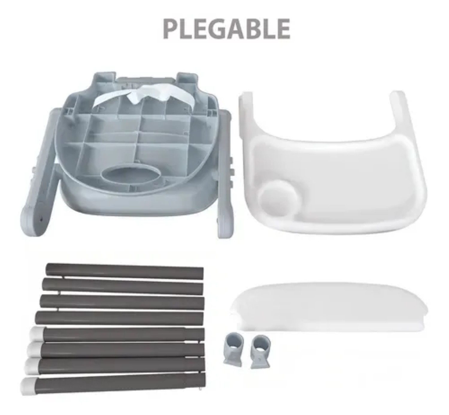 Silla Alta Periquera 3en1 Gris