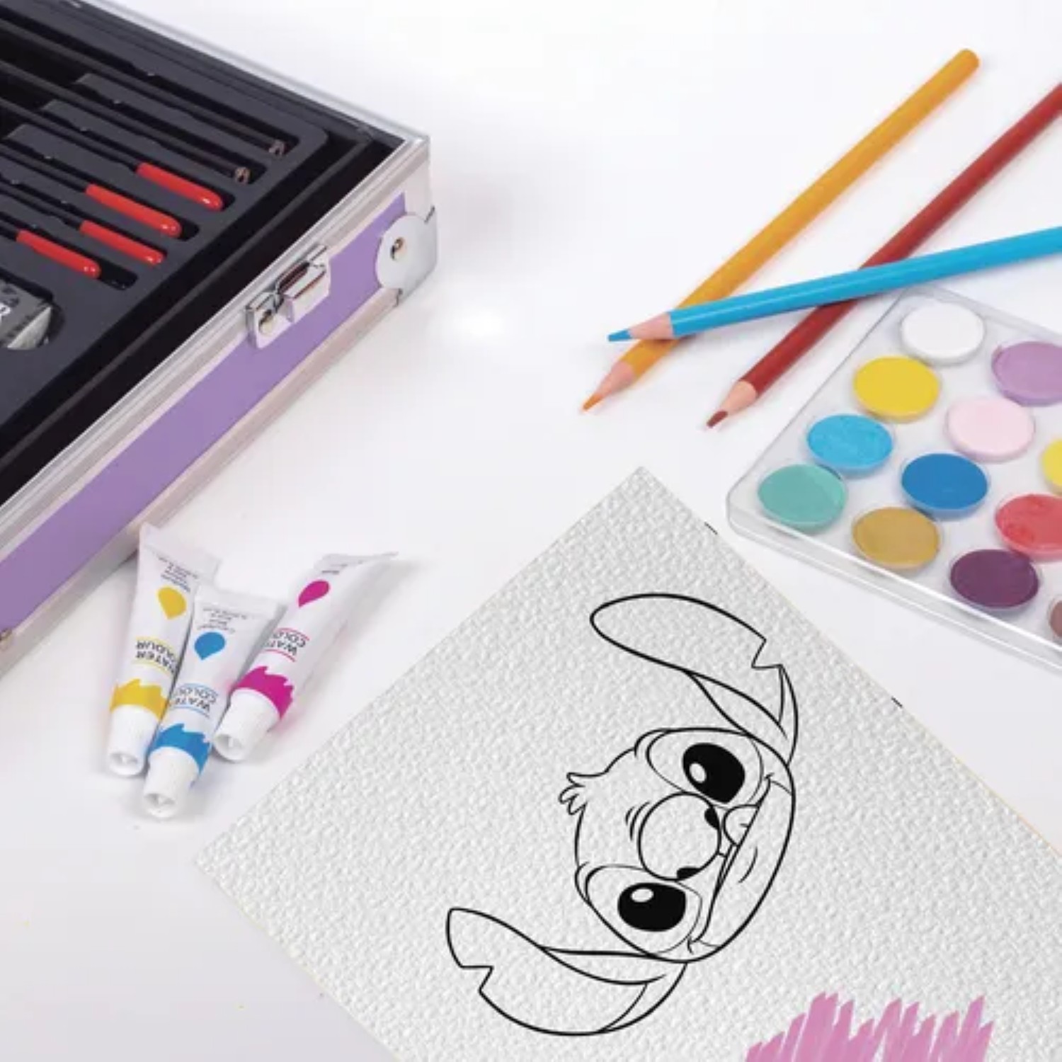 Set De Arte Disney Stitch Marcadores 145PZ 