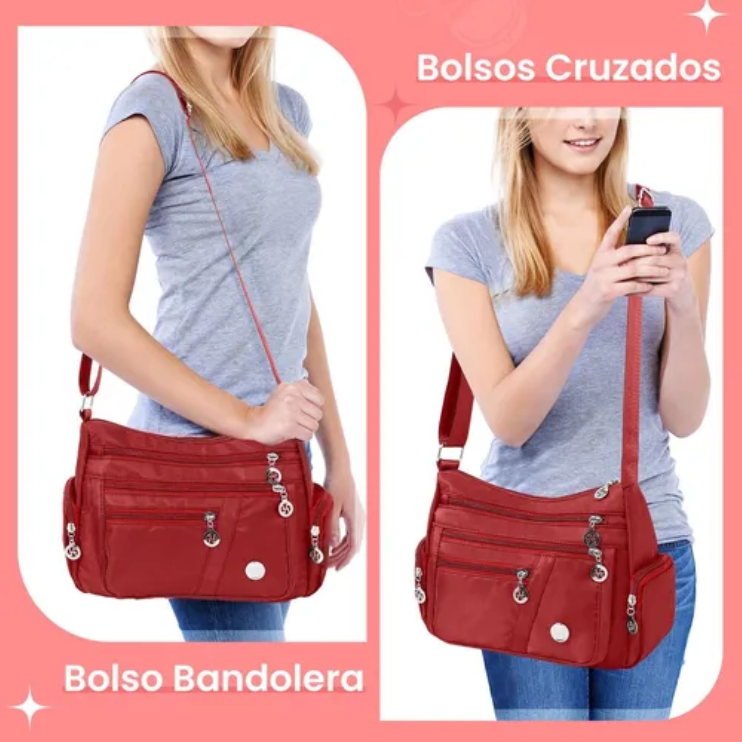Bolsa Impermeable Dama Roja
