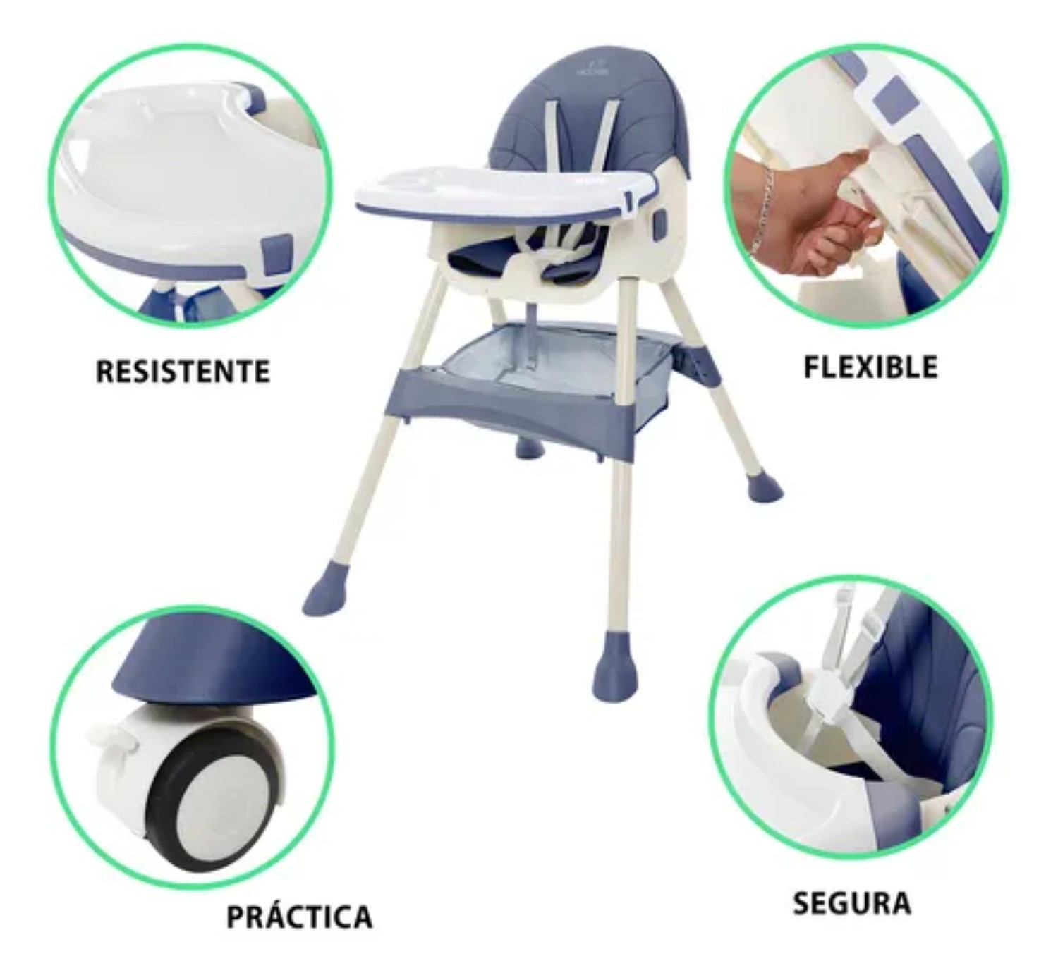 Silla Alta Periquera Azul Marino