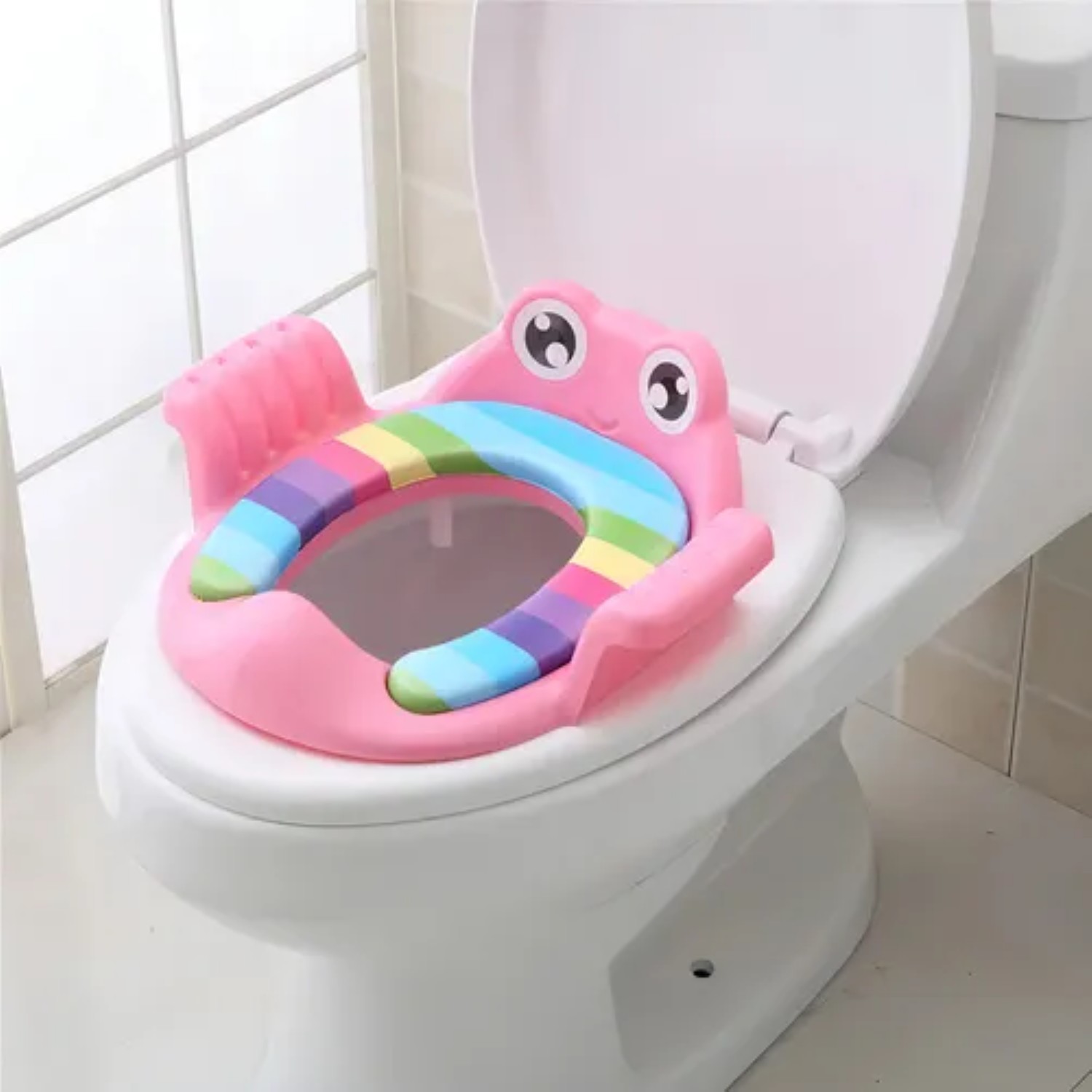 Asiento Adaptador Baño Niña rosa