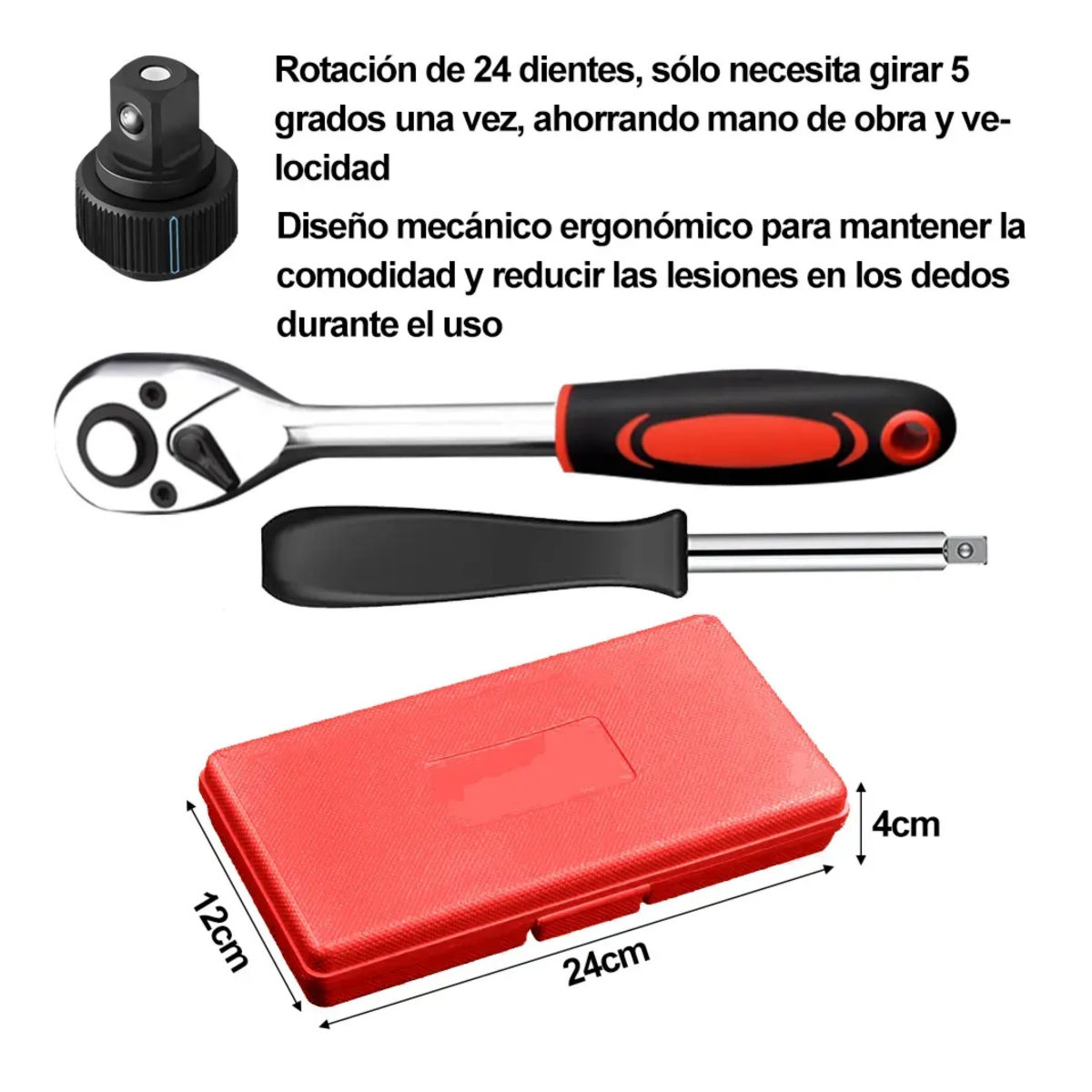 Kit De Herramientas Mecanica 46 Pz, Estuche naranja