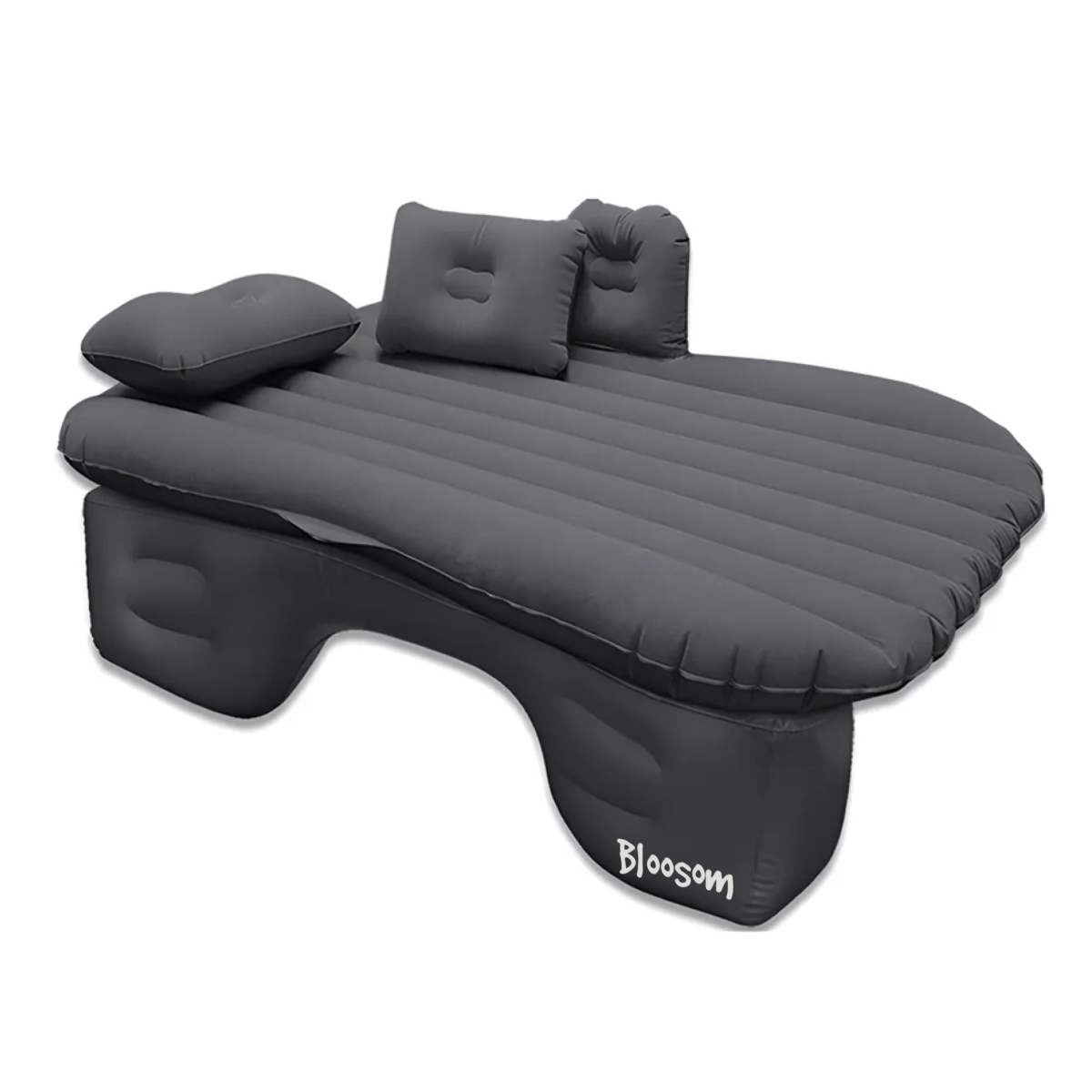 Cama Inflable Colchón De Auto Asiento Trasero + Bomba De Aire, Gris