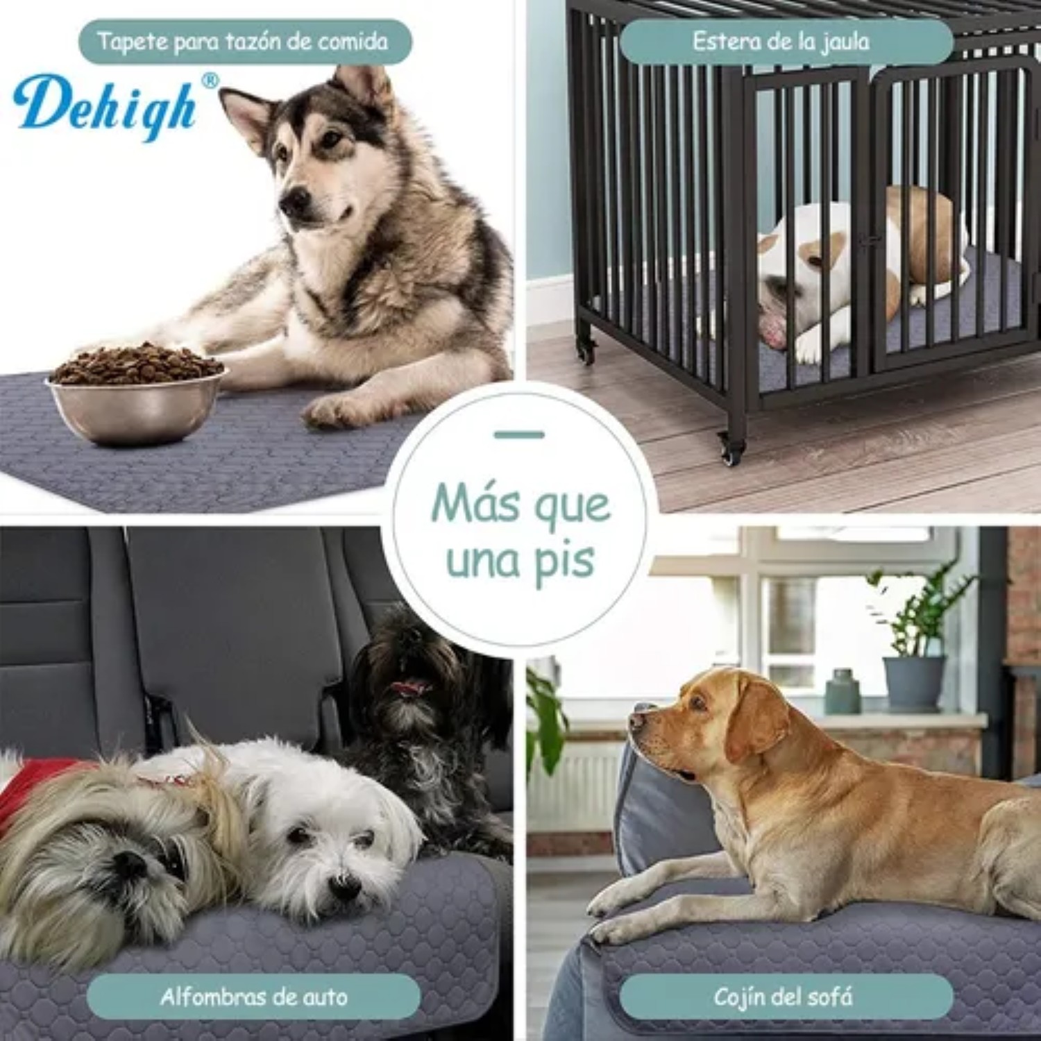 Pañales Tapete Entrenador Para Perro Almohadillas Gris