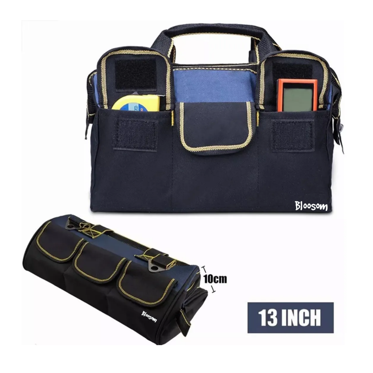 Mochila Organizador Bolsa De Herramientas Para Electricista, Negro