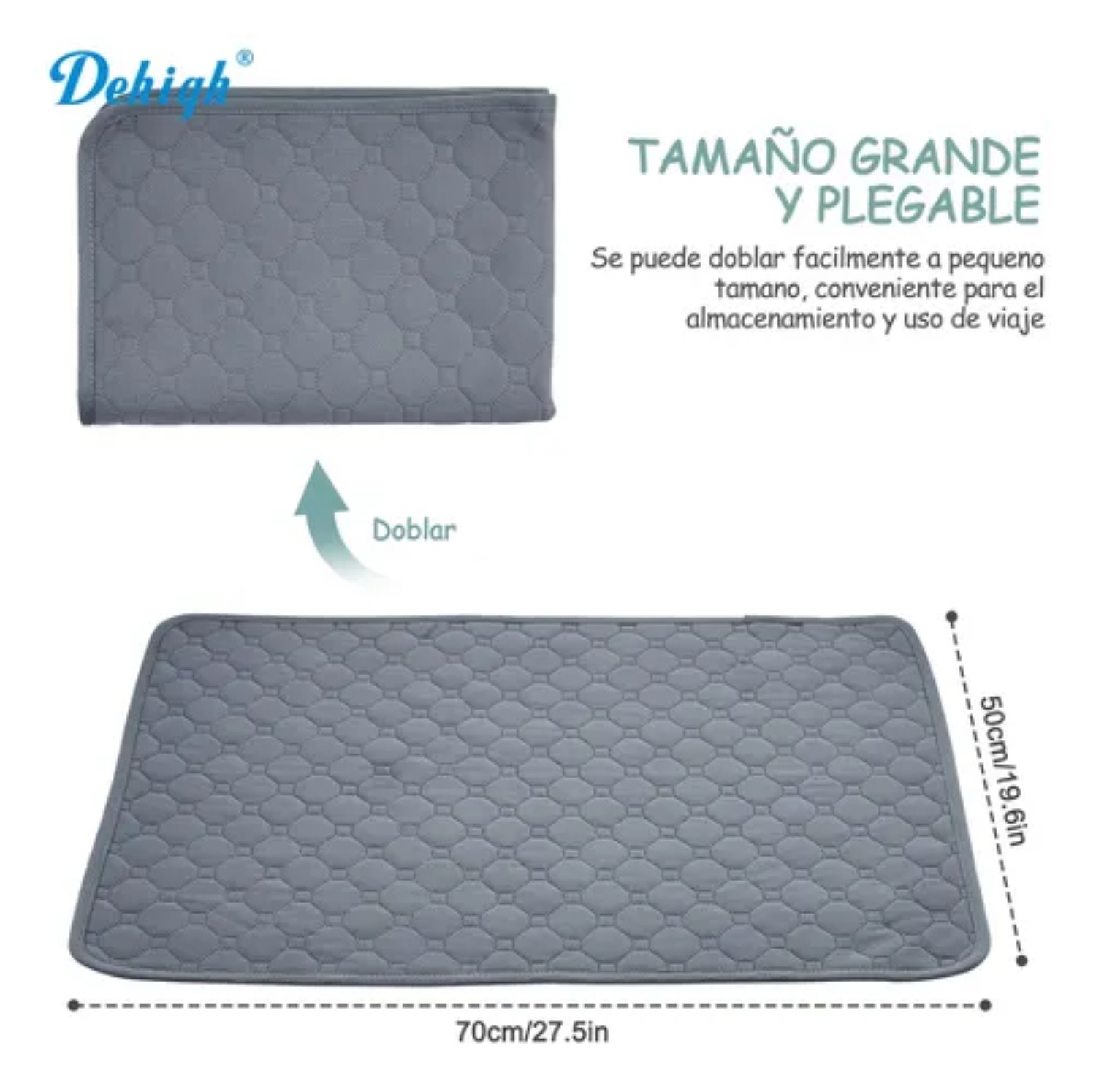 Pañales Tapete Entrenador Para Perro Almohadillas Gris