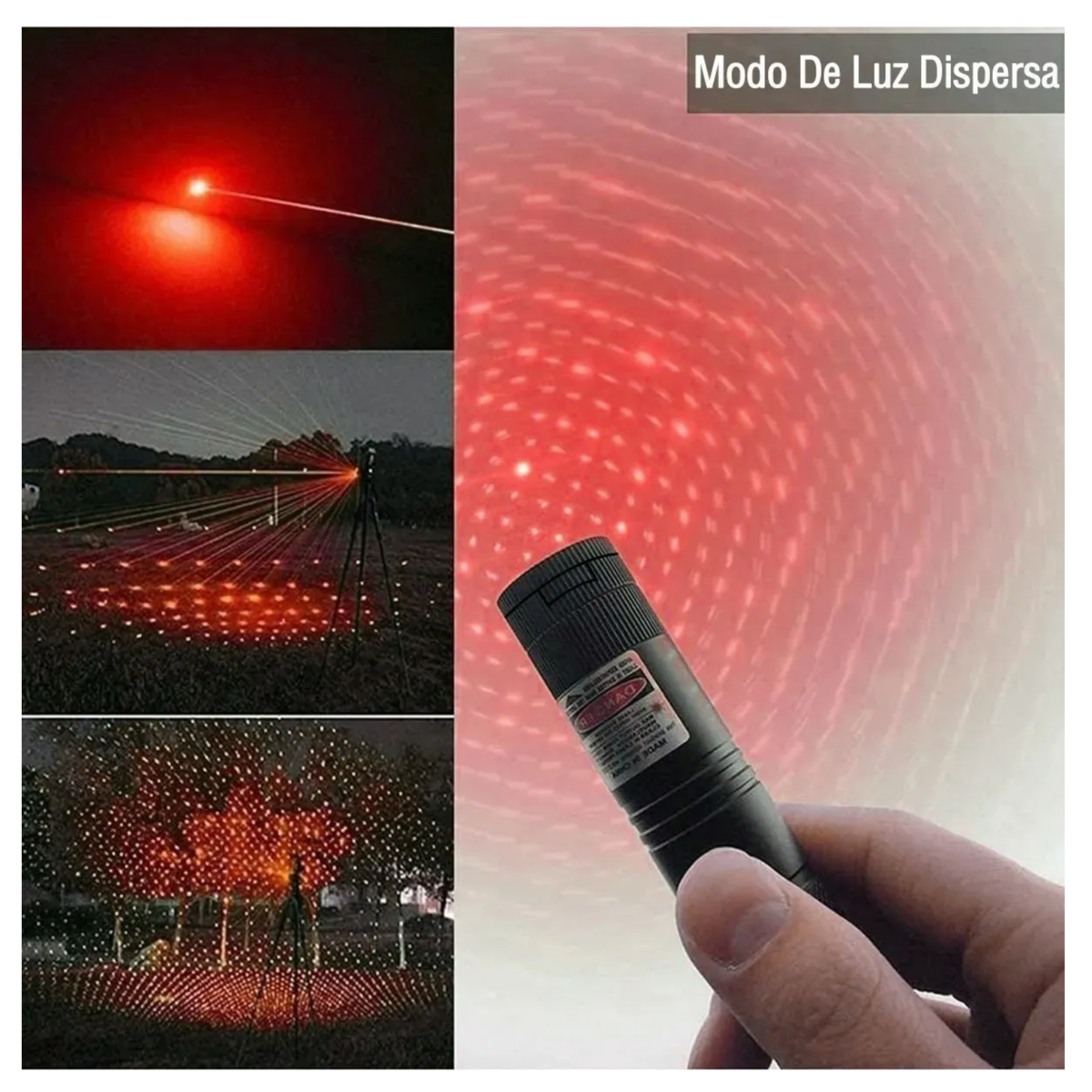 Puntero Laser Rojo Potente 5000mw Usb Recargable, Negro