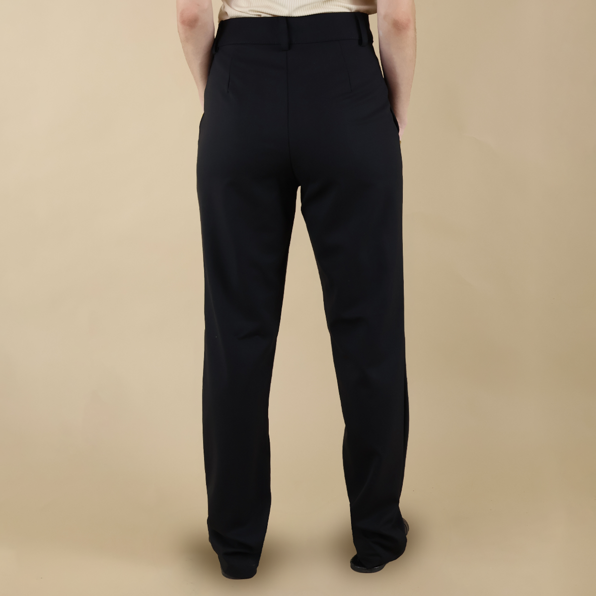 Pantalón Negro De Vestir Para Dama Elegante Oficina Moda Mujer