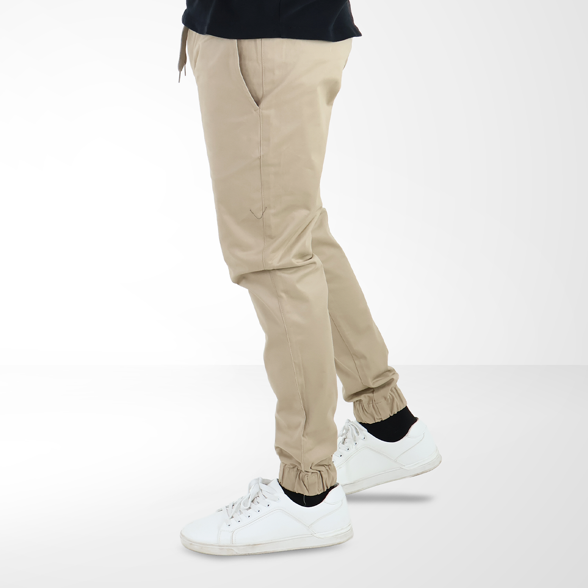 Pantalón Jogger Casual Para Caballero Con Bolsas Y Cordón Ajustable