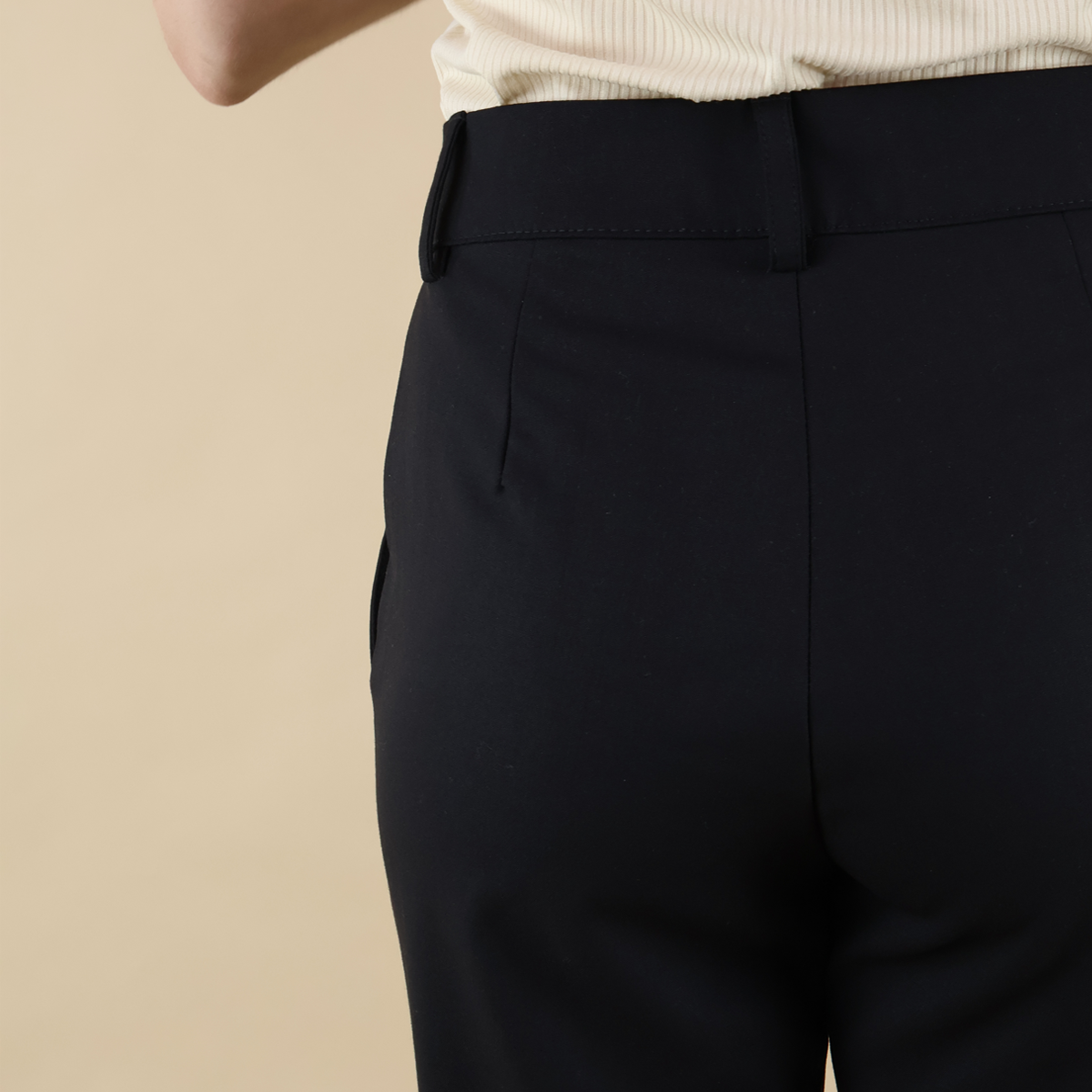 Pantalón Negro De Vestir Para Dama Elegante Oficina Moda Mujer