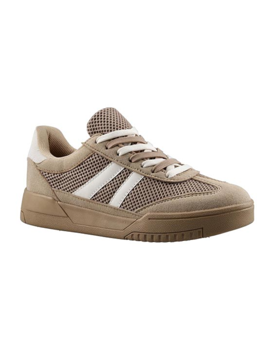 TENIS MUJER CASUAL COLOR CAFE PARA EXTERIOR 