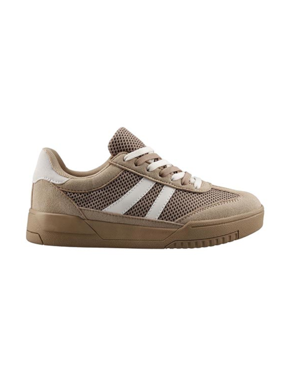 TENIS MUJER CASUAL COLOR CAFE PARA EXTERIOR 