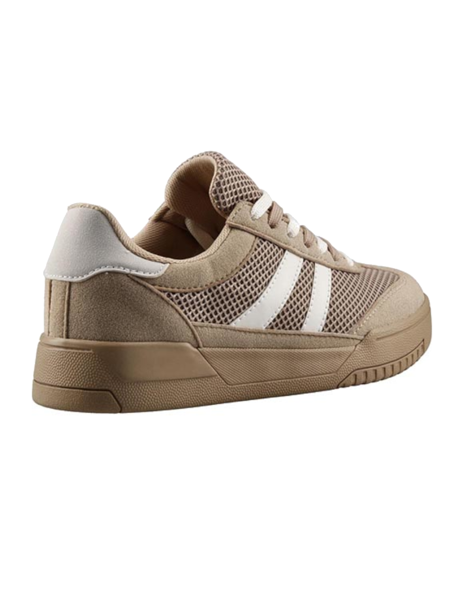TENIS MUJER CASUAL COLOR CAFE PARA EXTERIOR 