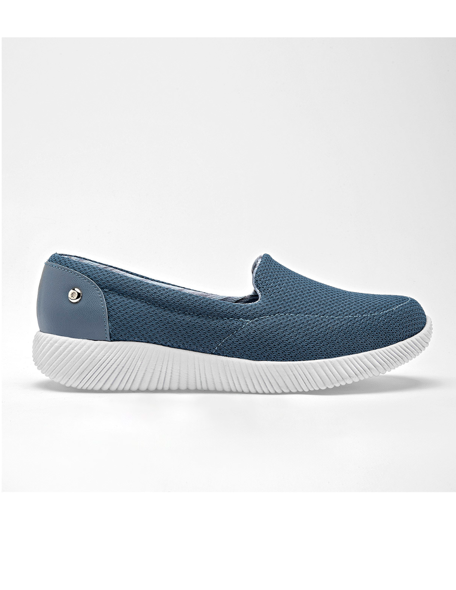 ZAPATO CASUAL PARA MUJER DE TELA COLOR AZUL