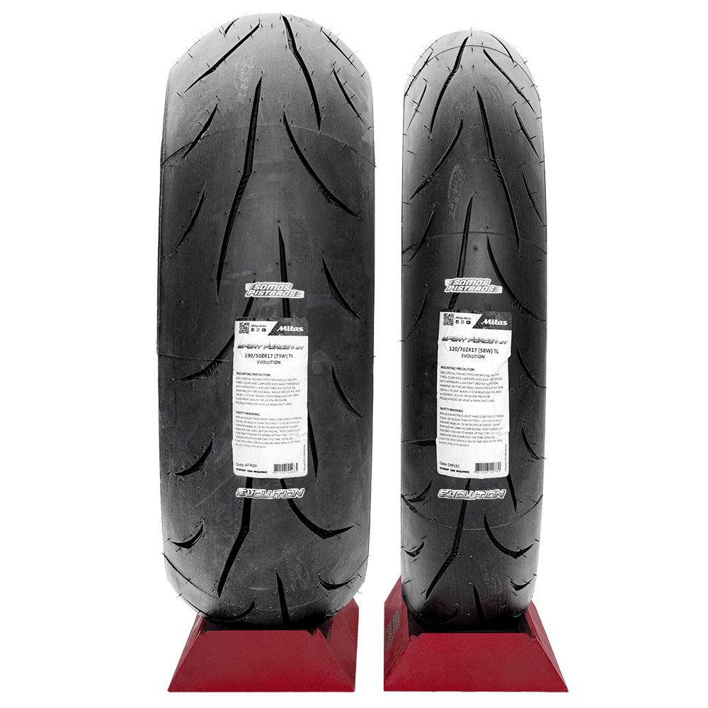 LLANTAS MITAS SPORT FORCE+ Evo 120/70 17 Y 190/50 17 GSXR ZX