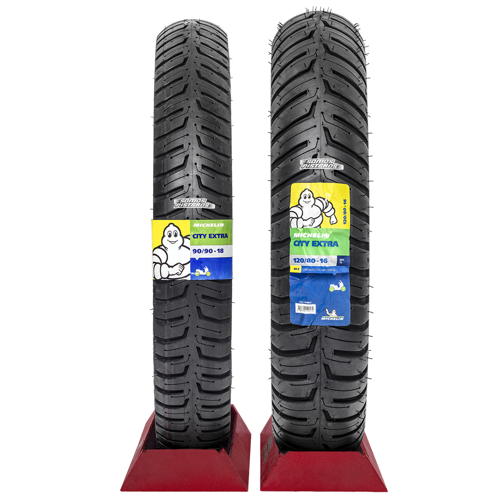 Llantas Michelin City Extra  90/90 18 y 120/80 16 GZ150 V15
