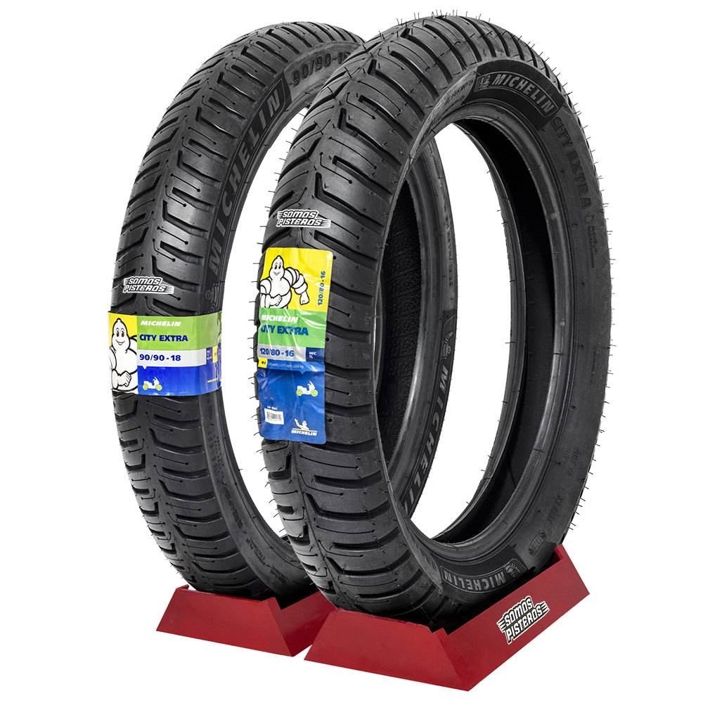 Llantas Michelin City Extra  90/90 18 y 120/80 16 GZ150 V15