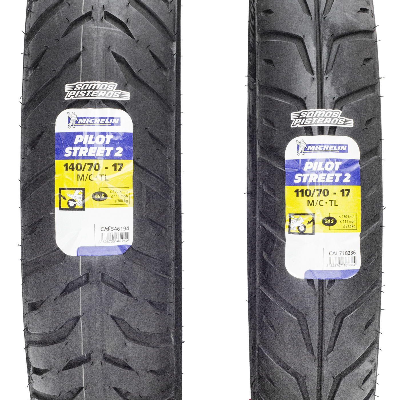 Llantas Michelin 140/70 Y 110/70 Pilot Street 2 CB190 250 R3