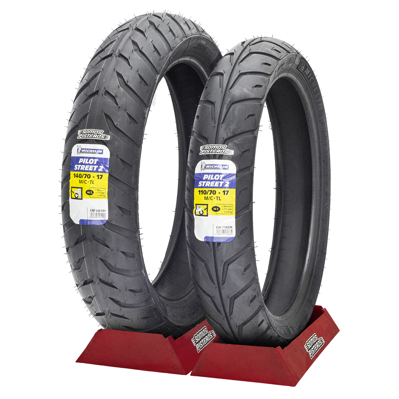 Llantas Michelin 140/70 Y 110/70 Pilot Street 2 CB190 250 R3