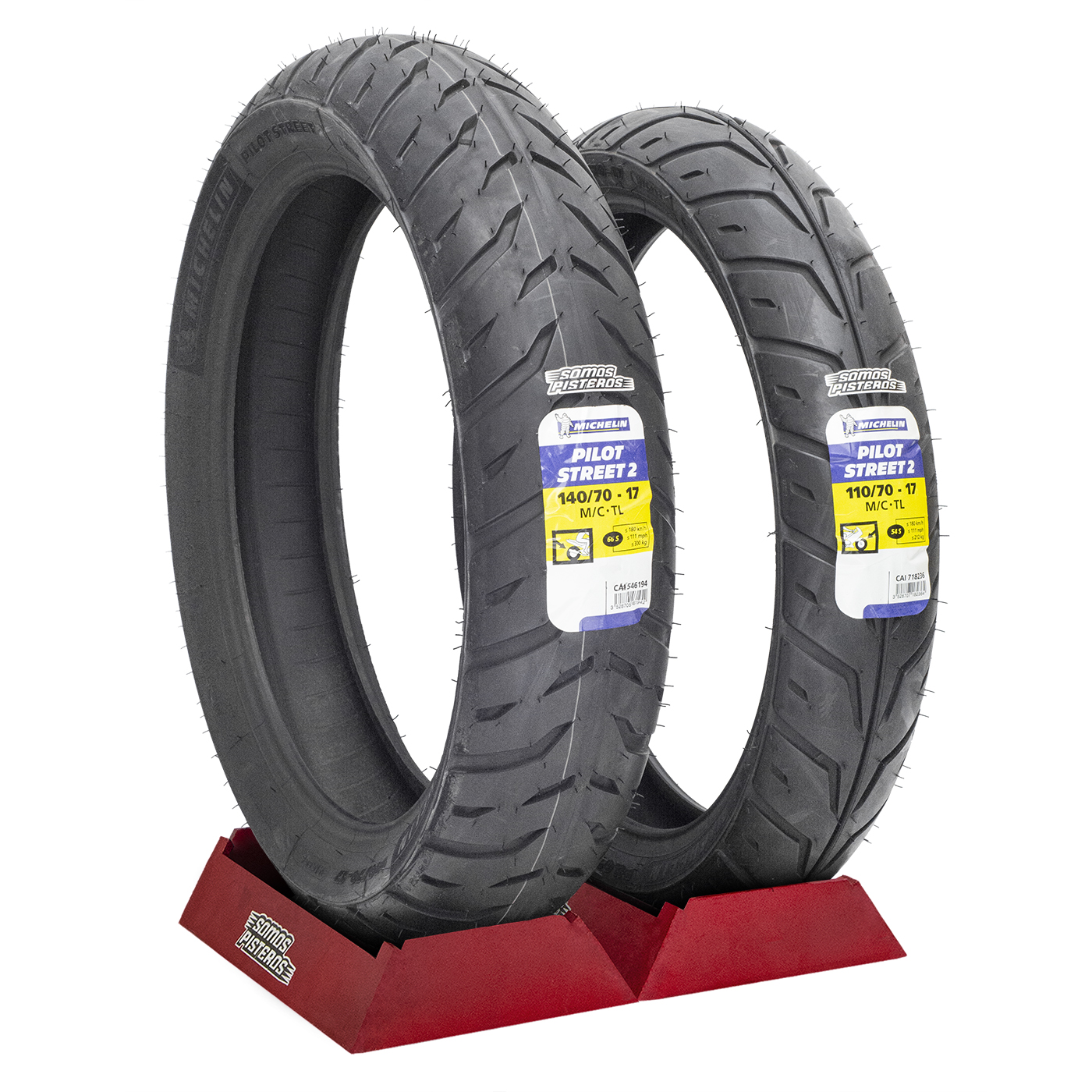 Llantas Michelin 140/70 Y 110/70 Pilot Street 2 CB190 250 R3