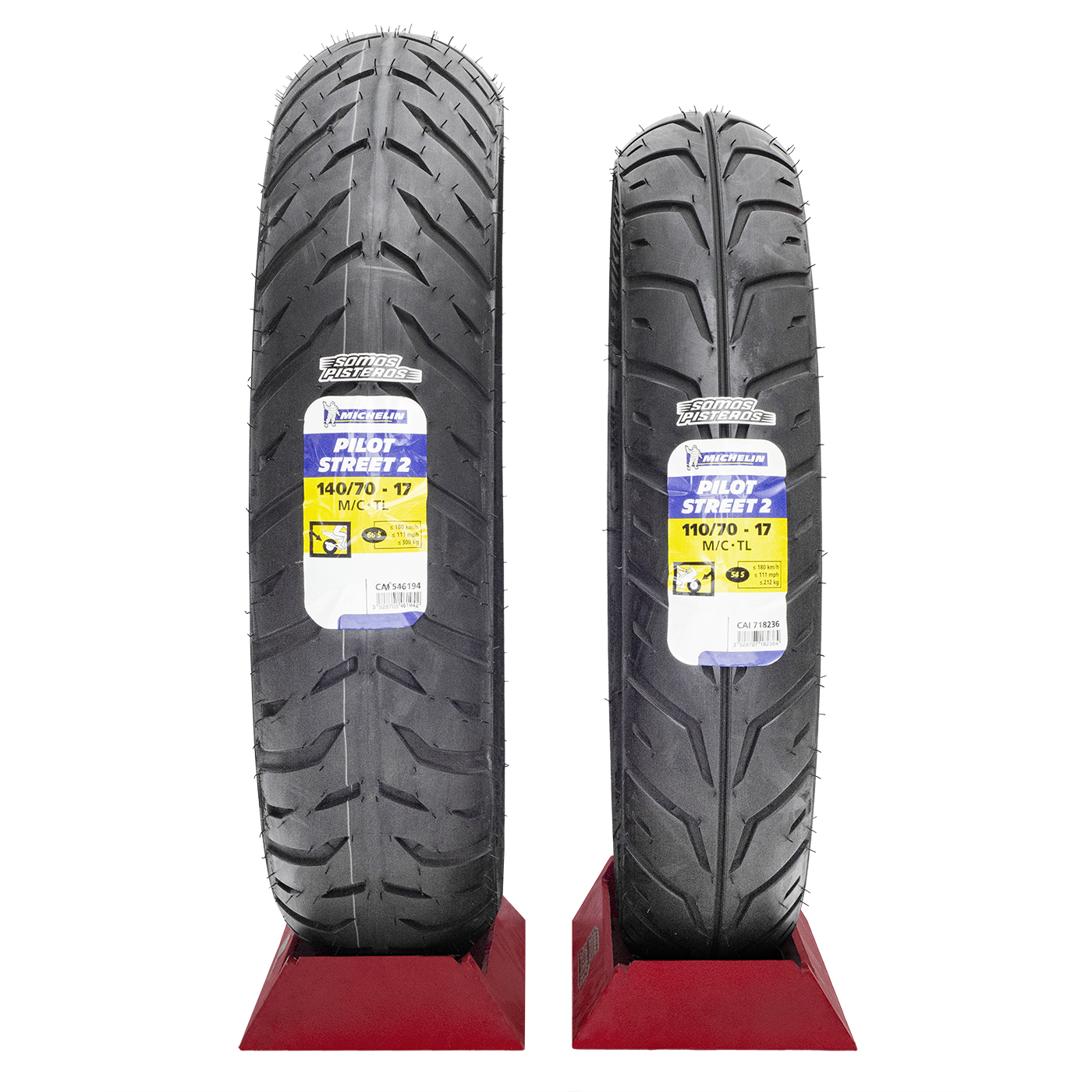 Llantas Michelin 140/70 Y 110/70 Pilot Street 2 CB190 250 R3