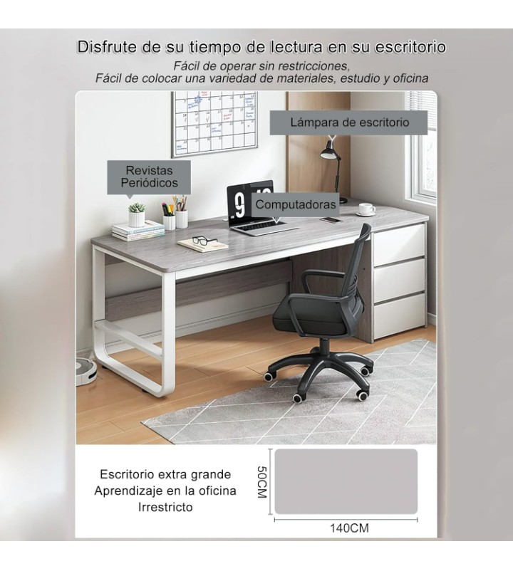 Escritorio mesa de trabajo Minimalista con cajones resistente 