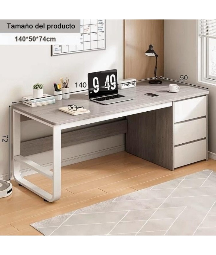 Escritorio mesa de trabajo Minimalista con cajones resistente 