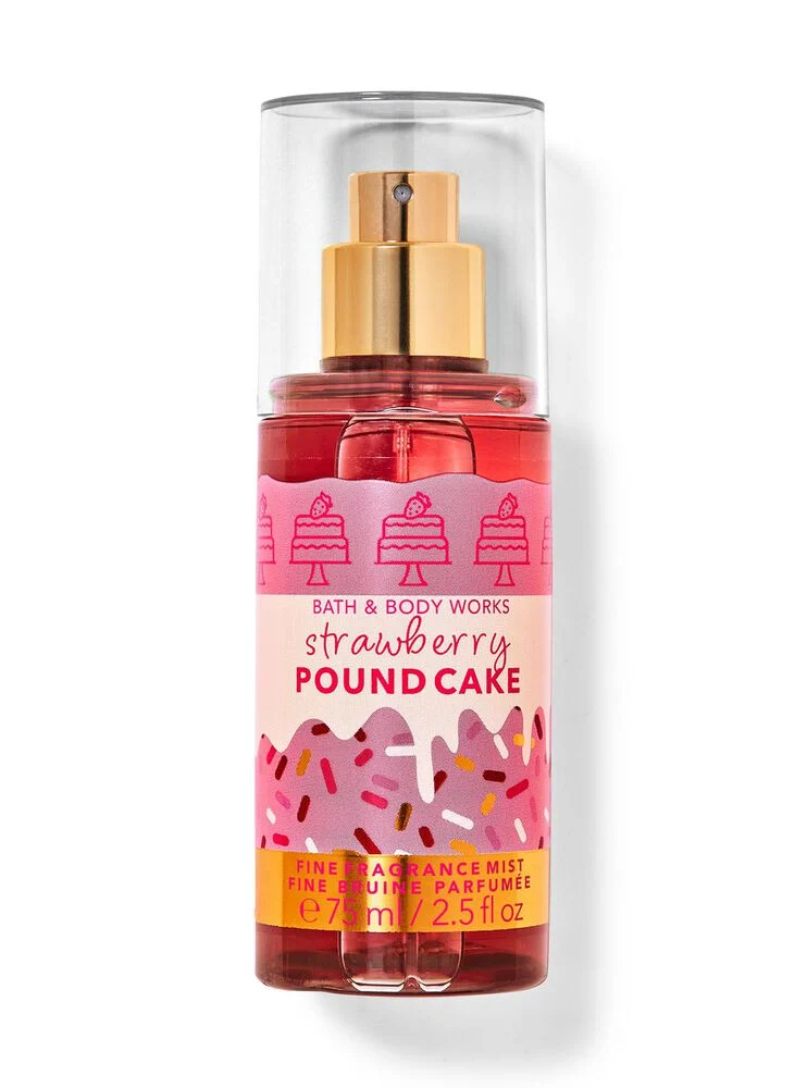 Bath and body works strawberry pound cake 75ml