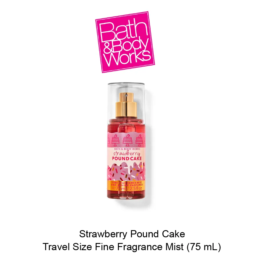 Bath and body works strawberry pound cake 75ml