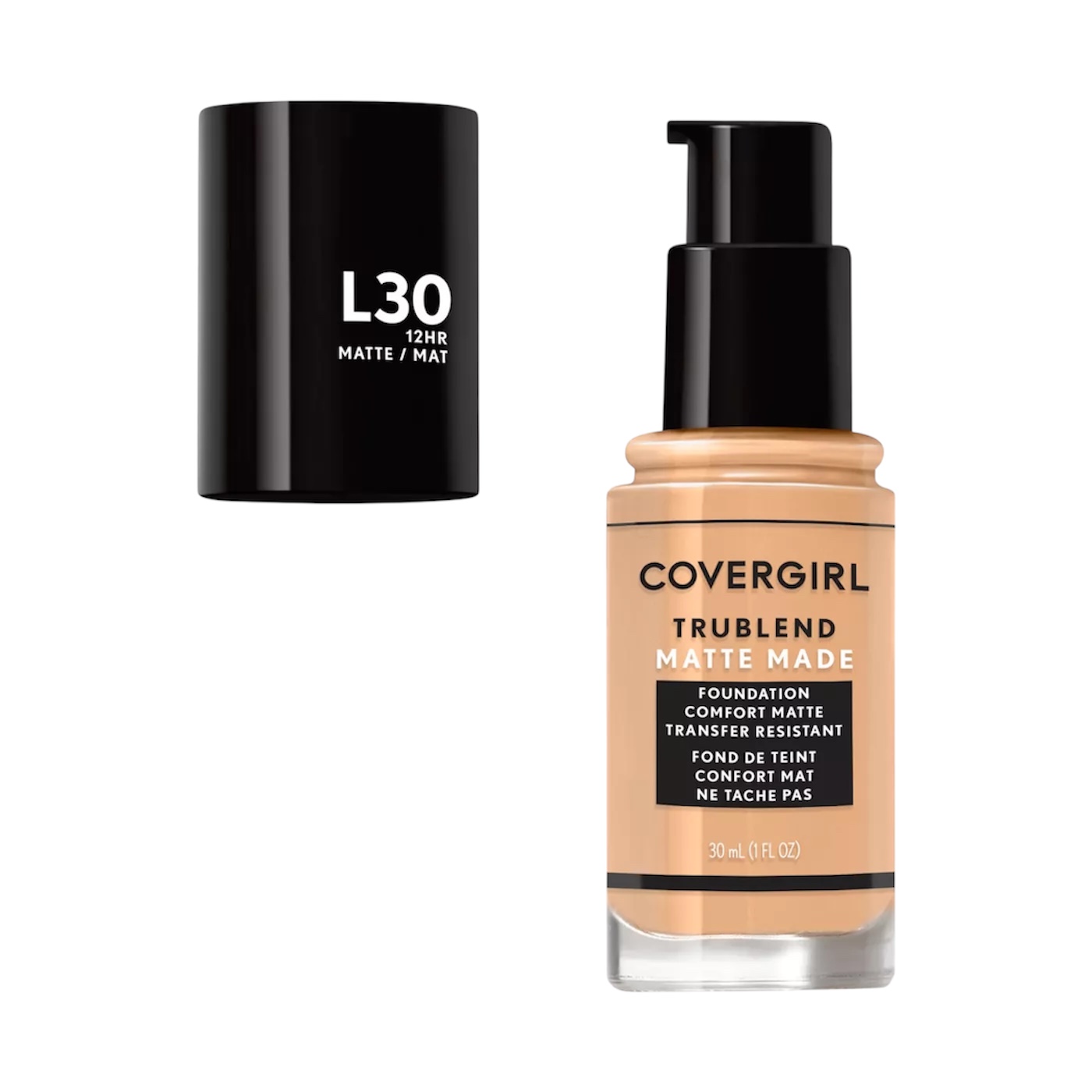 Covergirl Base de Maquillaje Líquida  Trublend Matte L30 Golden Ivory