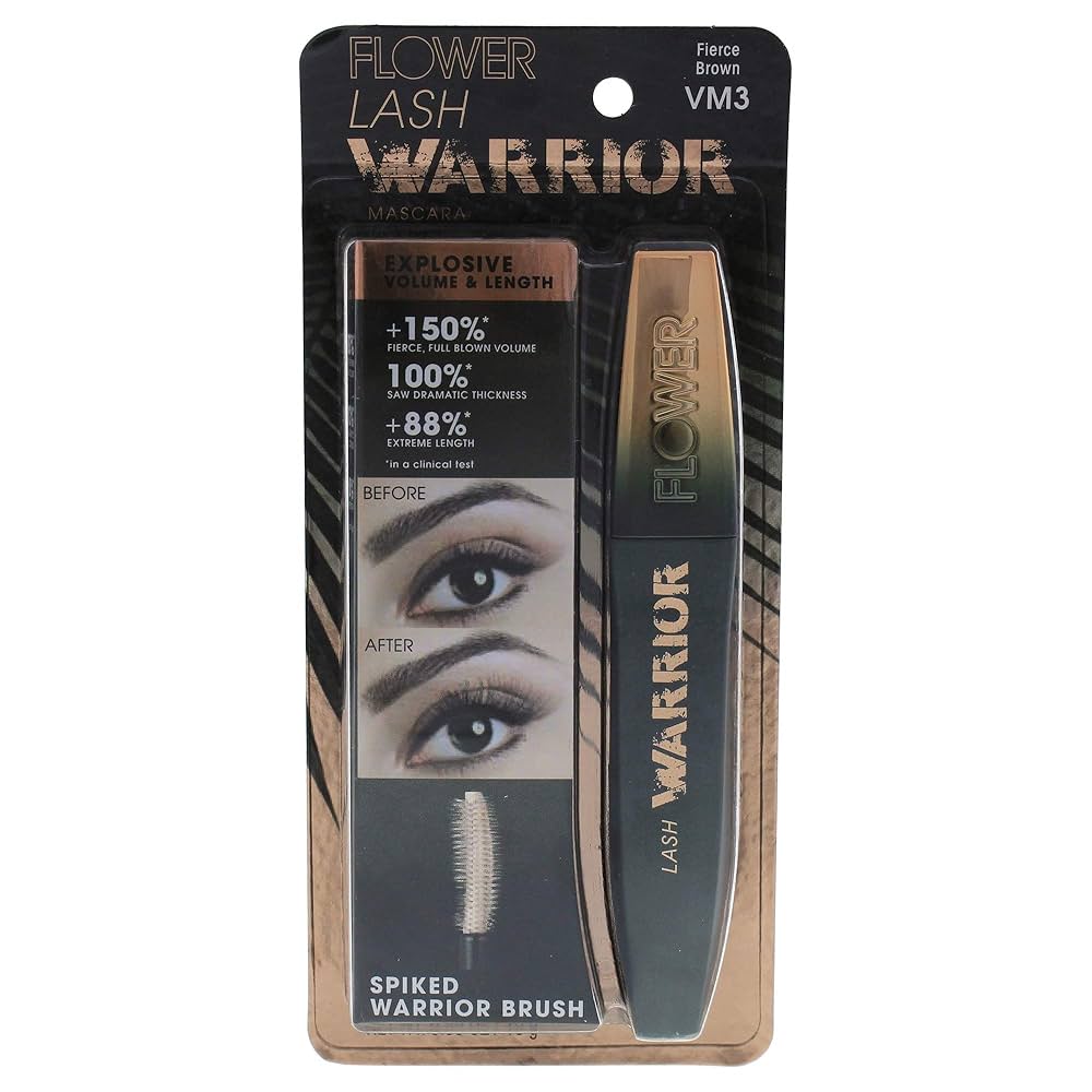 Flower Lash Warrior mascara de pestañas tono fierce brown  volumen extremo intense definicion 