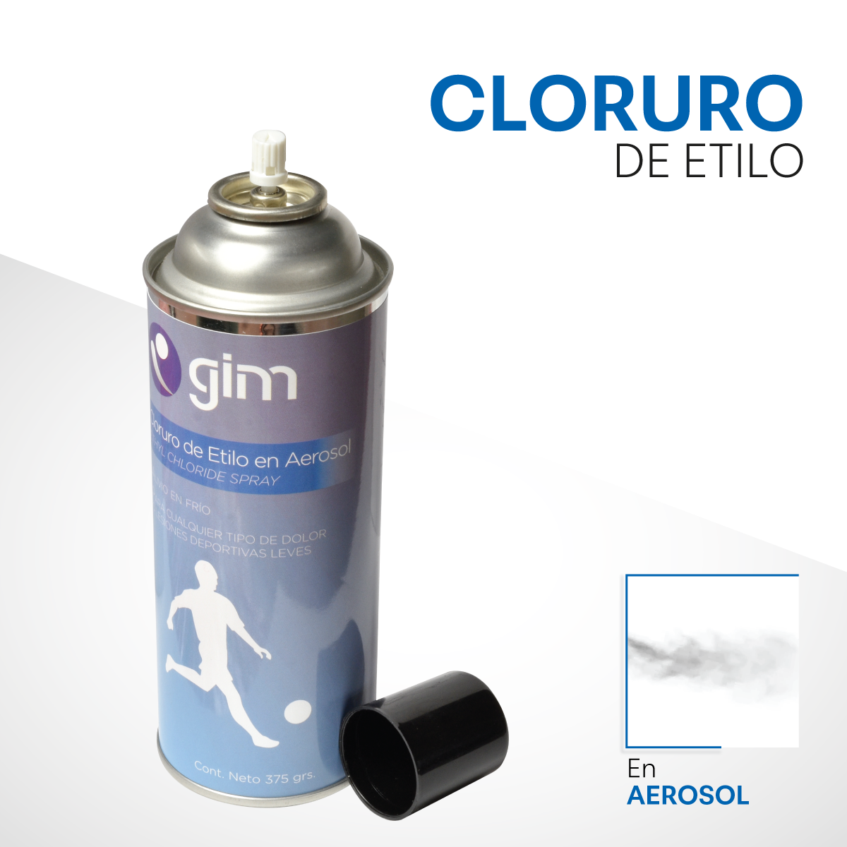 Cloruro de Etilo Spray 375 g (16 oz) – Presentación en 3 Piezas – Anestésico Tópico en Aerosol para Uso Profesional