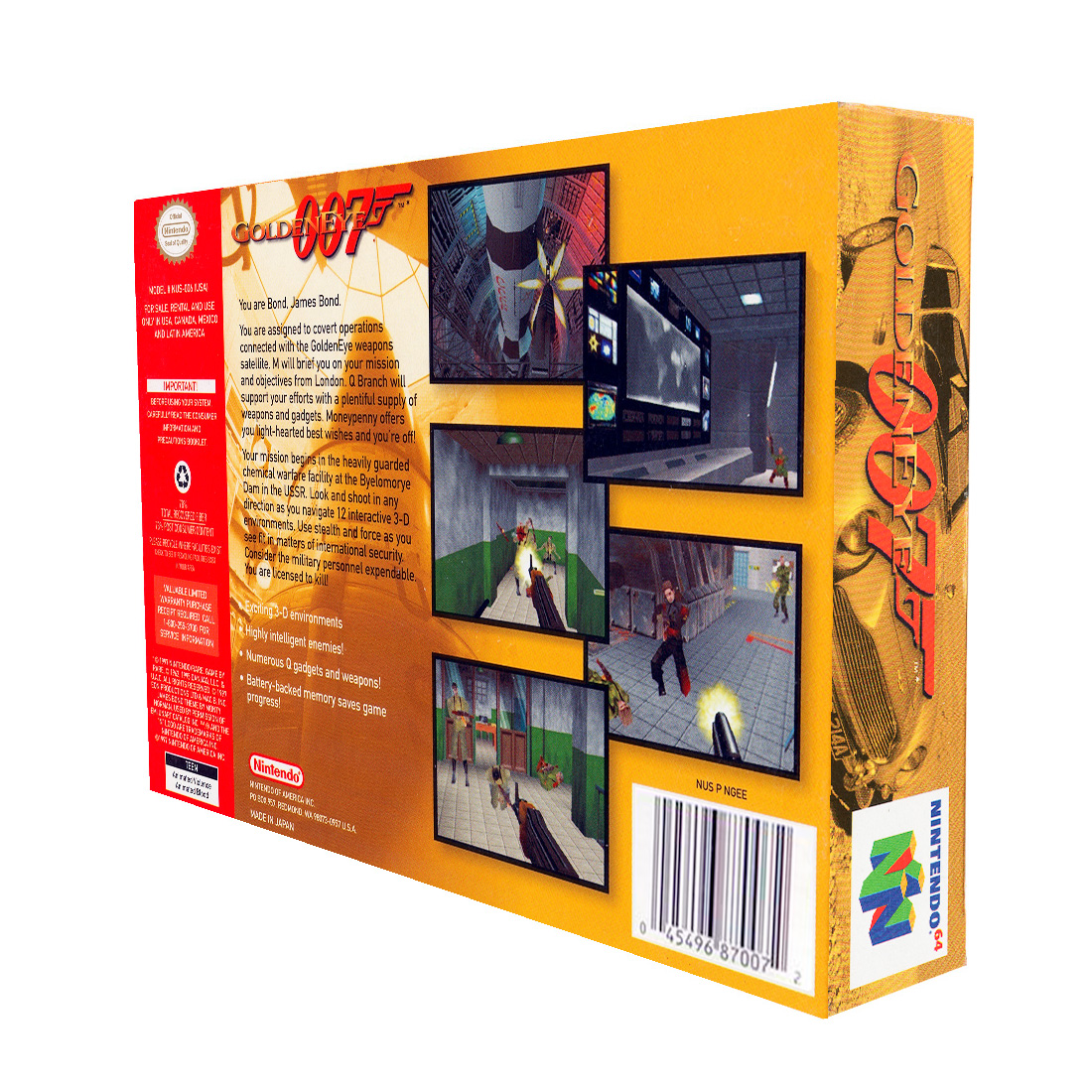 Golden Eye 007 Físico En Caja Con Manual Nintendo 64