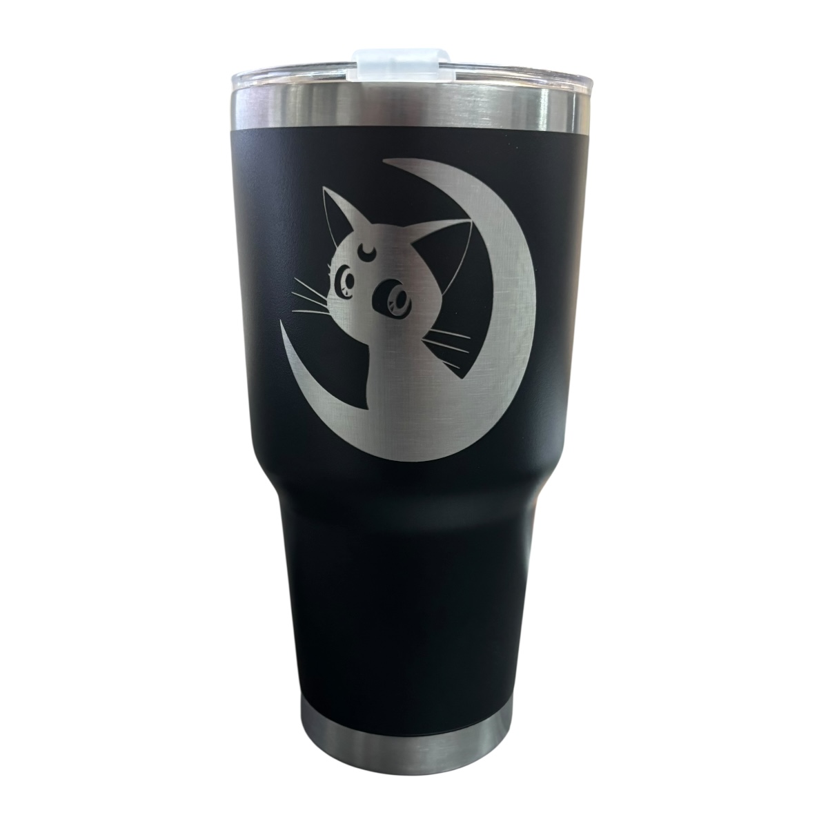 Termo de acero inoxidable color Negro, Sailor Moon, capacidad 30 OZ