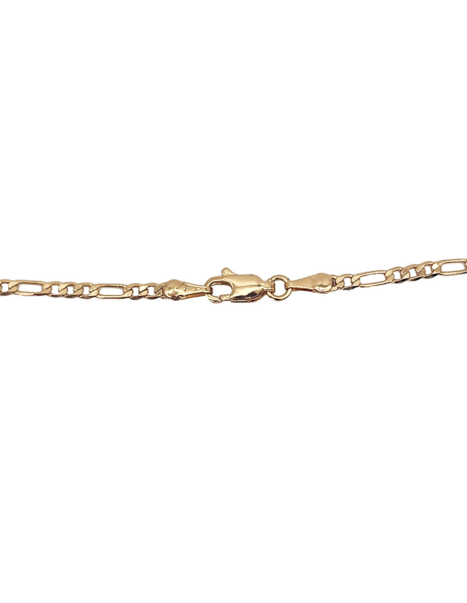 Collar con dije de oro laminado letra globo "B"