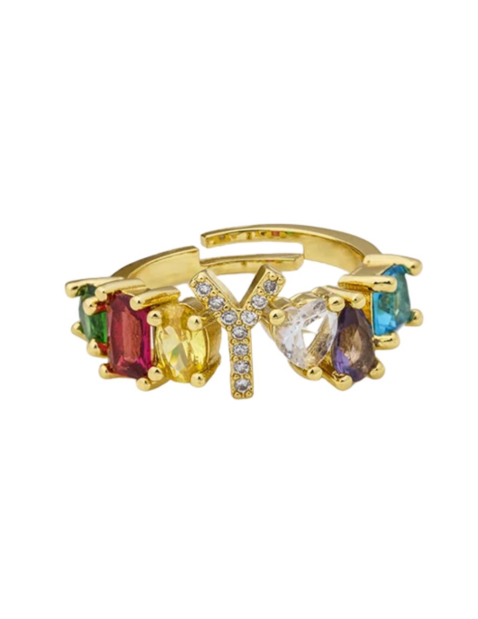 Anillo moderno letra 