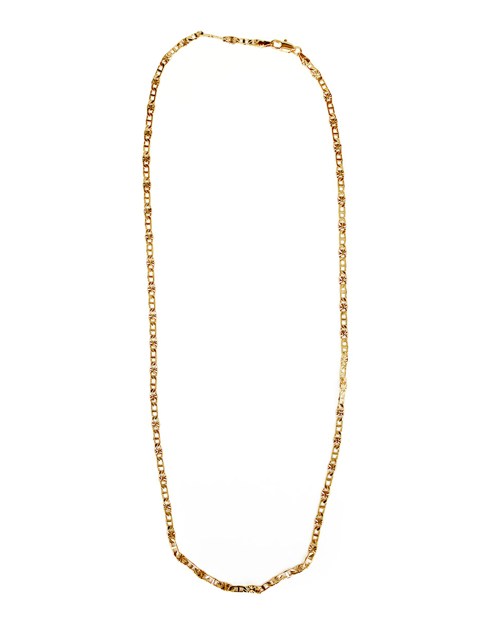 Cadena Oro Laminado Espejo Adiamantada Moon