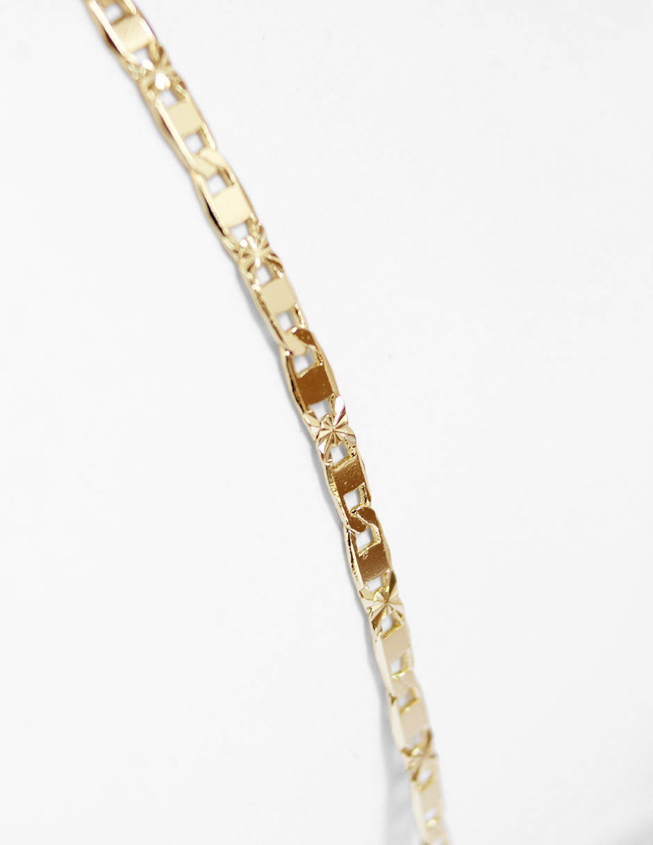 Cadena Oro Laminado Espejo Adiamantada Moon