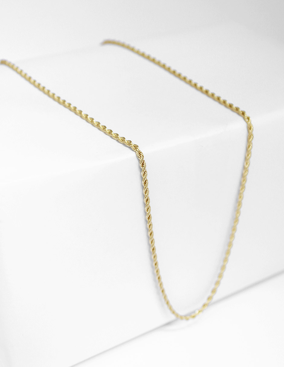 Cadena Torzal Chica Oro Laminado Moon