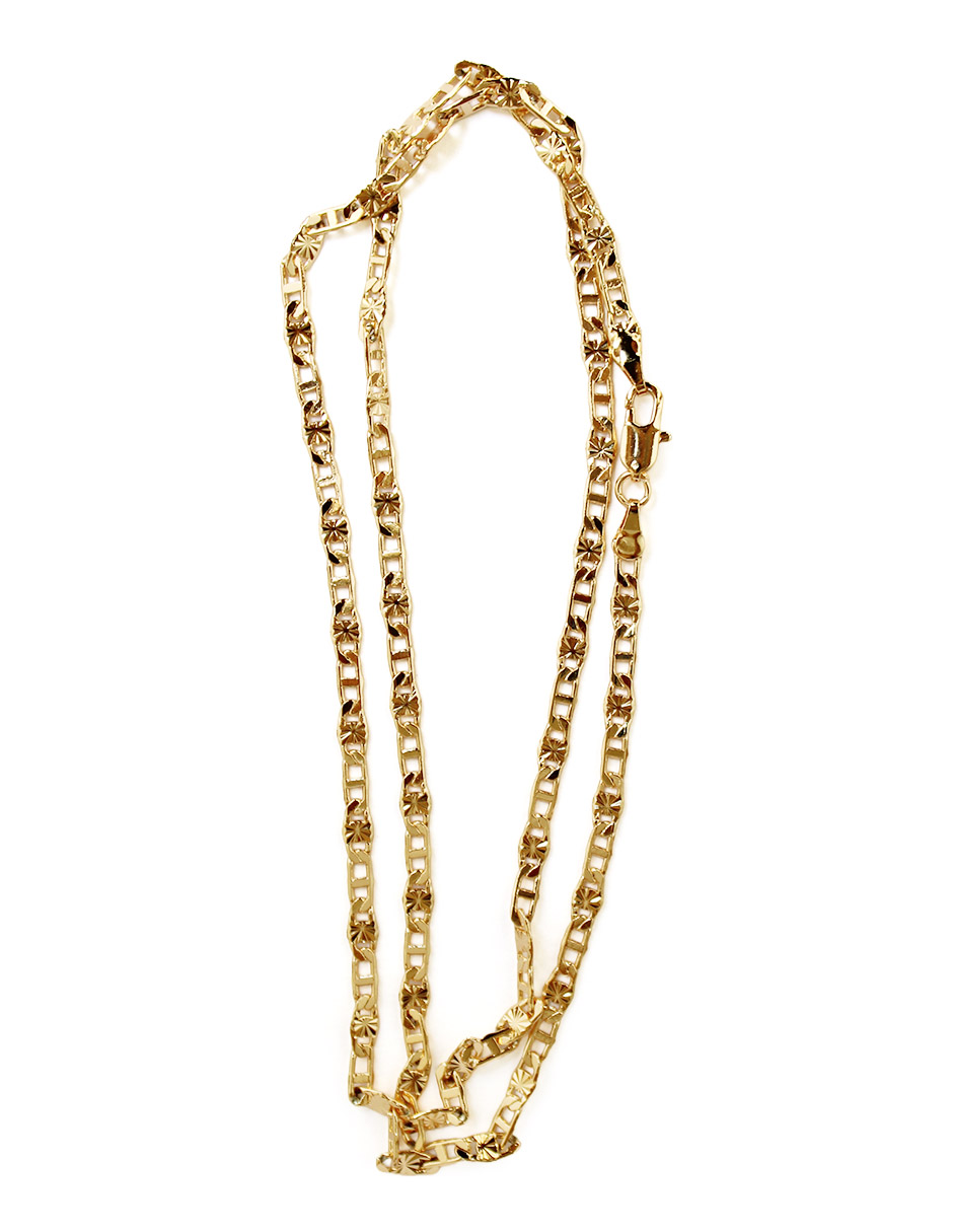 Cadena Oro Laminado Espejo Adiamantada Moon